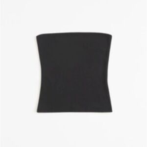 Abercrombie Strapless Tube Top Black Small Classic Basic Essentials Staple Body